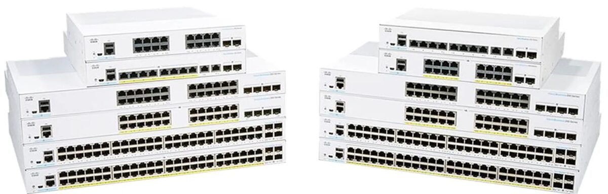 CISCO SB 24-PORT GIG POE+ SWITCH WITH 4 SFP - Image 1