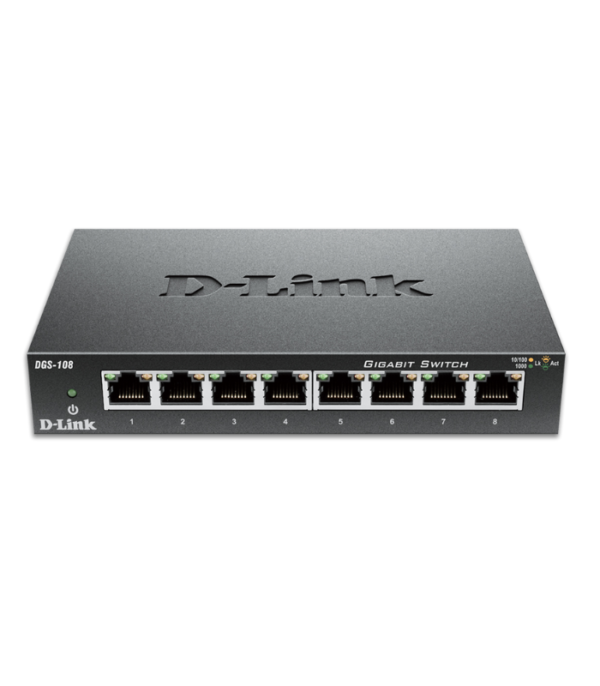 D-LINK 8-PORT GIGABIT SWITCH METAL