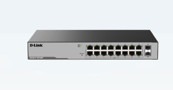 16PORT 10/100/1000 BASE-T UNMANAGED POE+