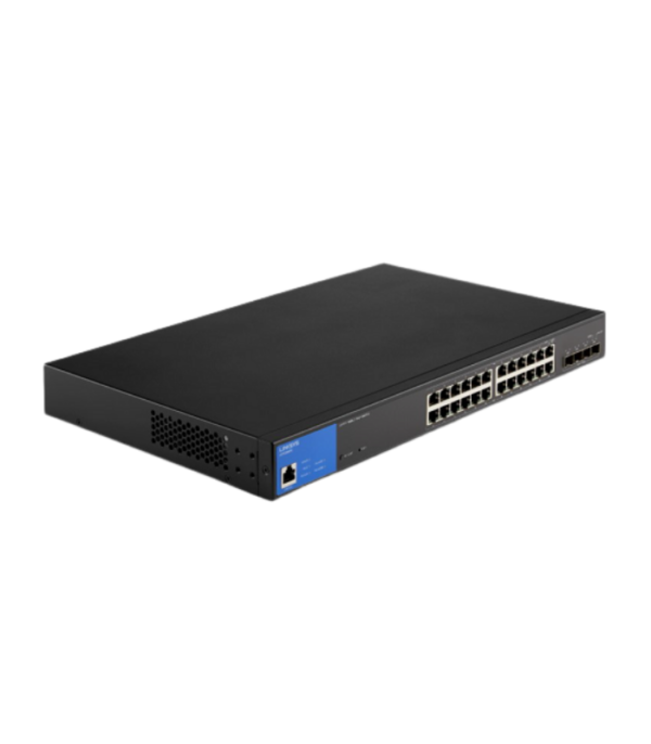 LINKSYS 24-PORT GE-MANAGED POE+ SWITCH 410W + 4