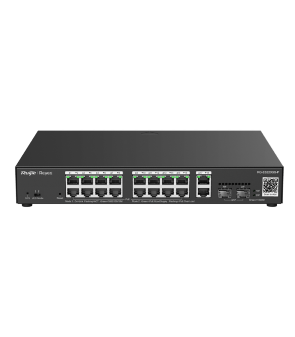 RUIJIE RG-ES220GS-P 20-Port Gigabit Smart Cloud Managed PoE Switch