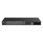 RUIJIE 28-Port Gigabit Managed Switch with 24 PoE+ Ports, 2 RJ45 Ports, 2 SFP Ports