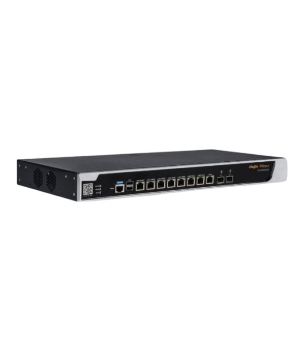 8 Gigabit electric ports, 2 Gigabit optical ports, 2 USB ports and 1 Console port