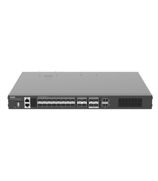 RG-S6120-20XS4VS2QXS 20 1G/10GBASE-X SFP+ Ports, 4 10G/25GBAS '-X SFP28 Ports, 2 40GBASE-X QSFP+ Ports Upto 32 10G Ports, 2 Modular 'Power Supply,one RG-PA150-F PM