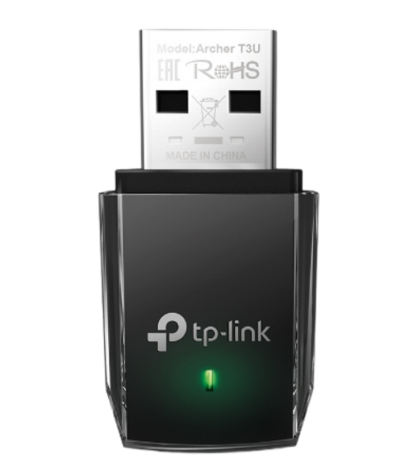 TP-LINK AC1300 Mini Wi-Fi MU-MIMO USB Adapter，Mini Size, 867Mbps at 5GHz + 400Mbps at 2.4GHz, USB 3.0