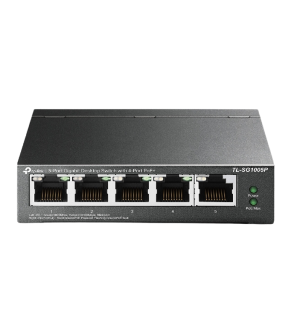 TP-LINK 5-PORT GIG SWITCH WITH 4-PORT POE 56W