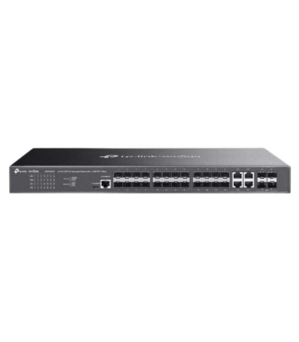 TP-LINK JET STREAM 24-PORT GIG POE L2 SWITCH QITH 10GE SFP SLOTS