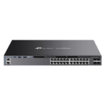 TP-LINK Omada 24-Port Gigabit Stackable L3 Managed PoE+ Switch with 4 10G Slots