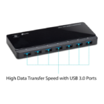 TPLINK 7-Port USB 3.0 Hub with 2 Power Charging ports, 1 USB 3.0 connector