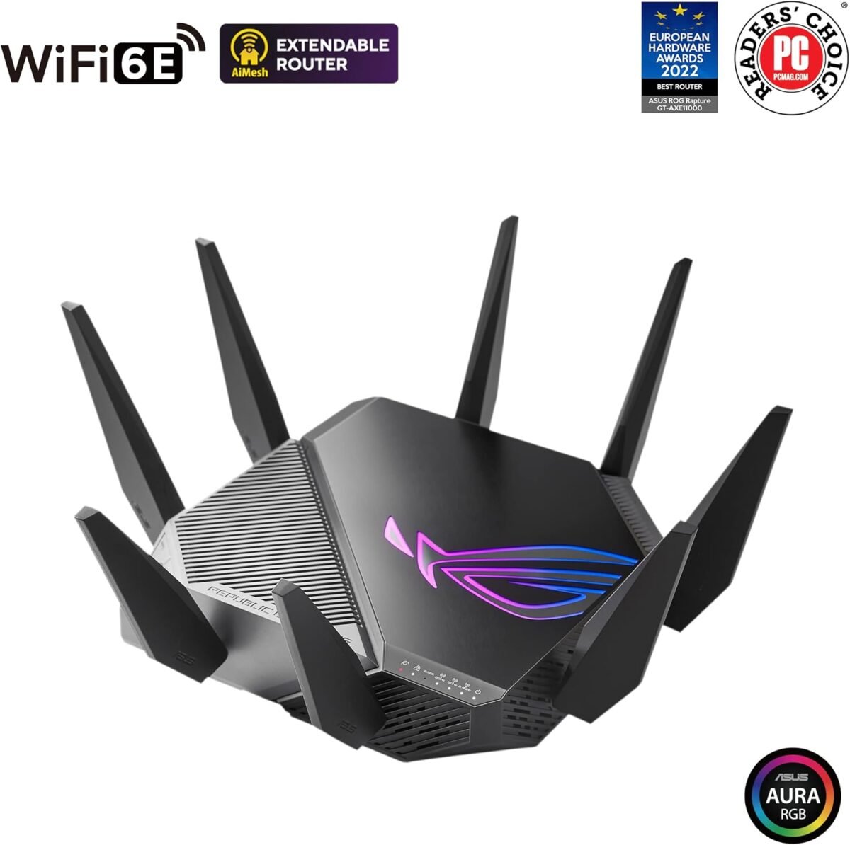 ROG Rapture GT-AXE11000 Tri-Band WiFi 6E Gaming Router - Image 2