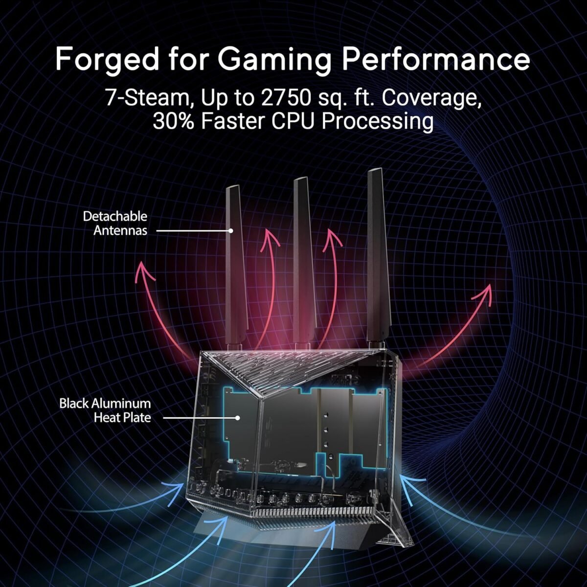 ASUS RT-BE86U Dual-Band Wi-Fi 7 BE6800 Router - Image 2