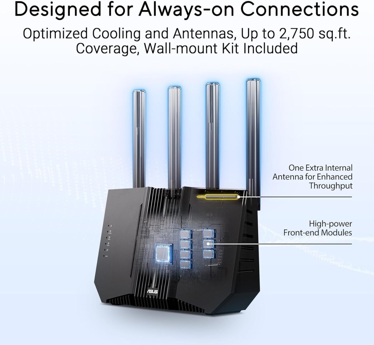 ASUS RT-BE92U Tri-Band Wi-Fi 7 (BE9700) Smart Ai Mesh Router - Image 2